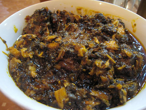 Cassava leaf stew: National Dish of Sierra leone